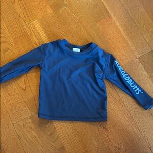 Blue rugged butts rash guard